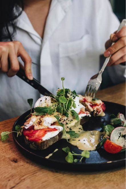 Brunch-Teller in einem Berliner Café